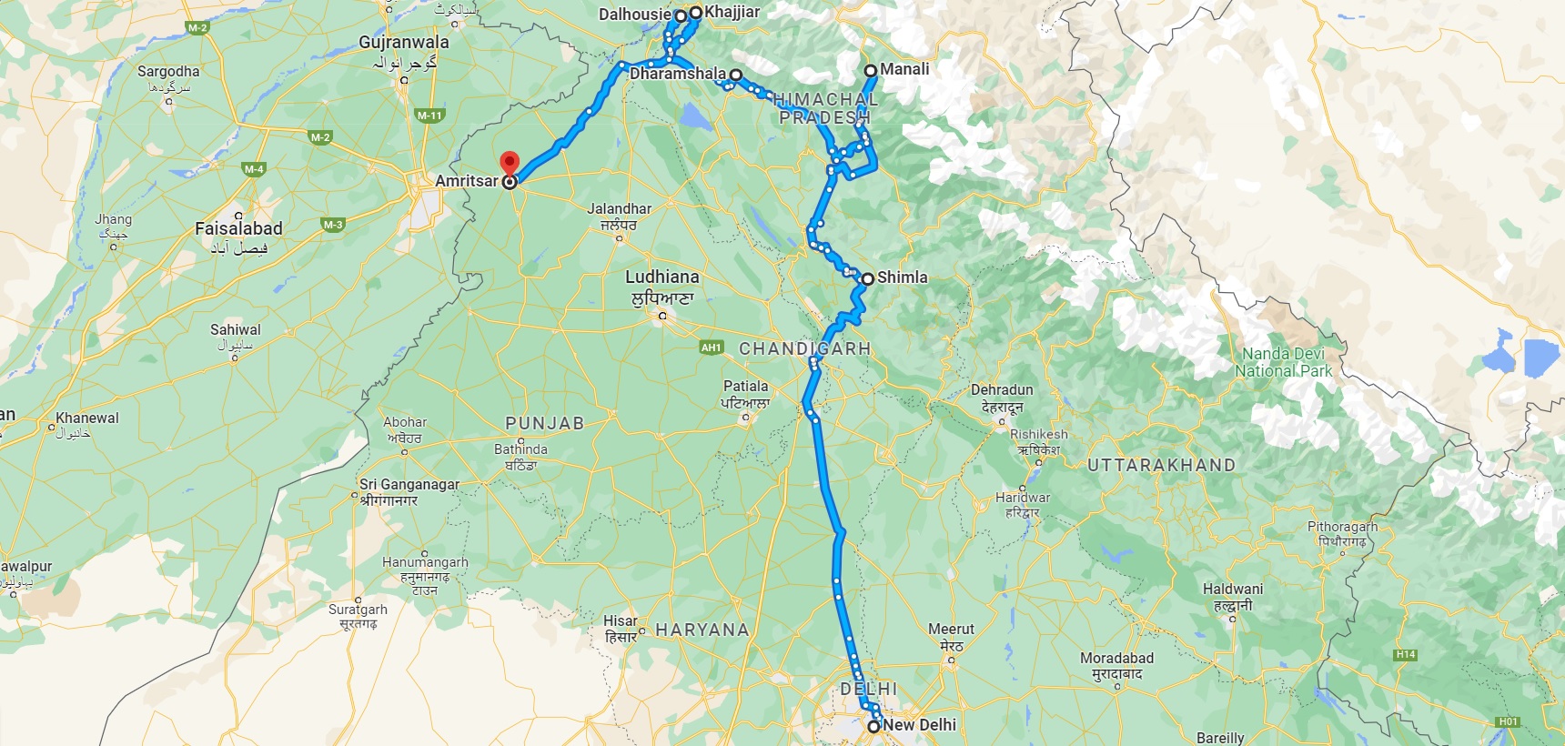 Heaven Himachal with Amritsar