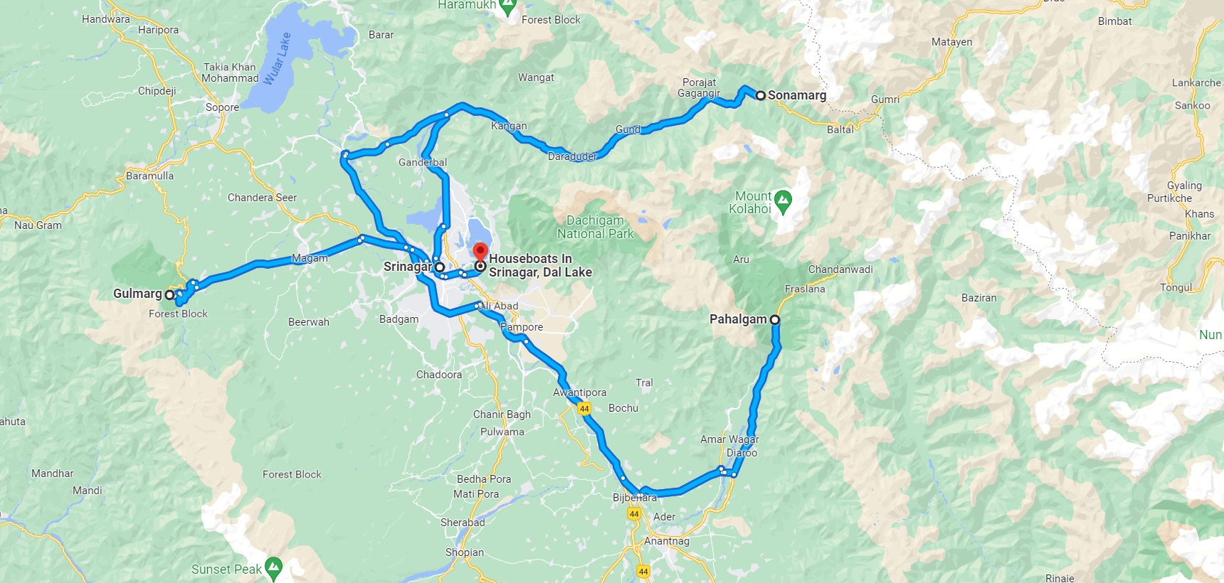 Kashmir Family Tour Package